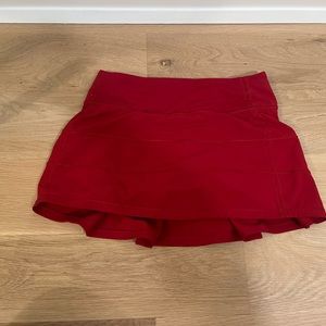 Red lululemon skirt